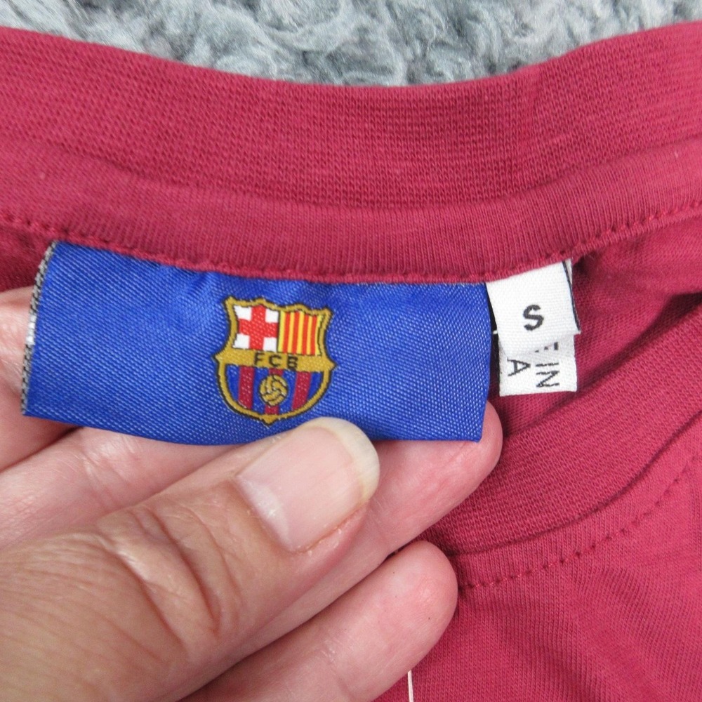 FC Barcelona Shirt Mens Small Red Soccer Short Sleeve Graphic Tee FCB NWT - Picture 5 of 15